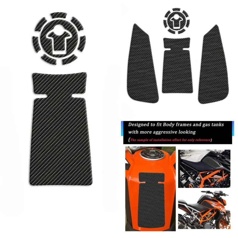 For KTM DUKE 390 DUKE 250, 2018-2023 New Style High Quality Traccion Side Pad Motorcycle Tank Gas Fuel Knee Grip