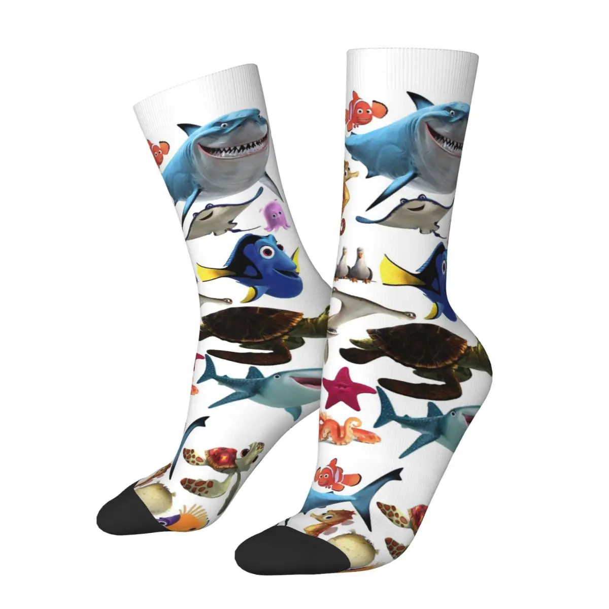 Various Colorful Tropical Fish 2 Men and Women printing Socks,lovely Applicable throughout the year Dressing Gift