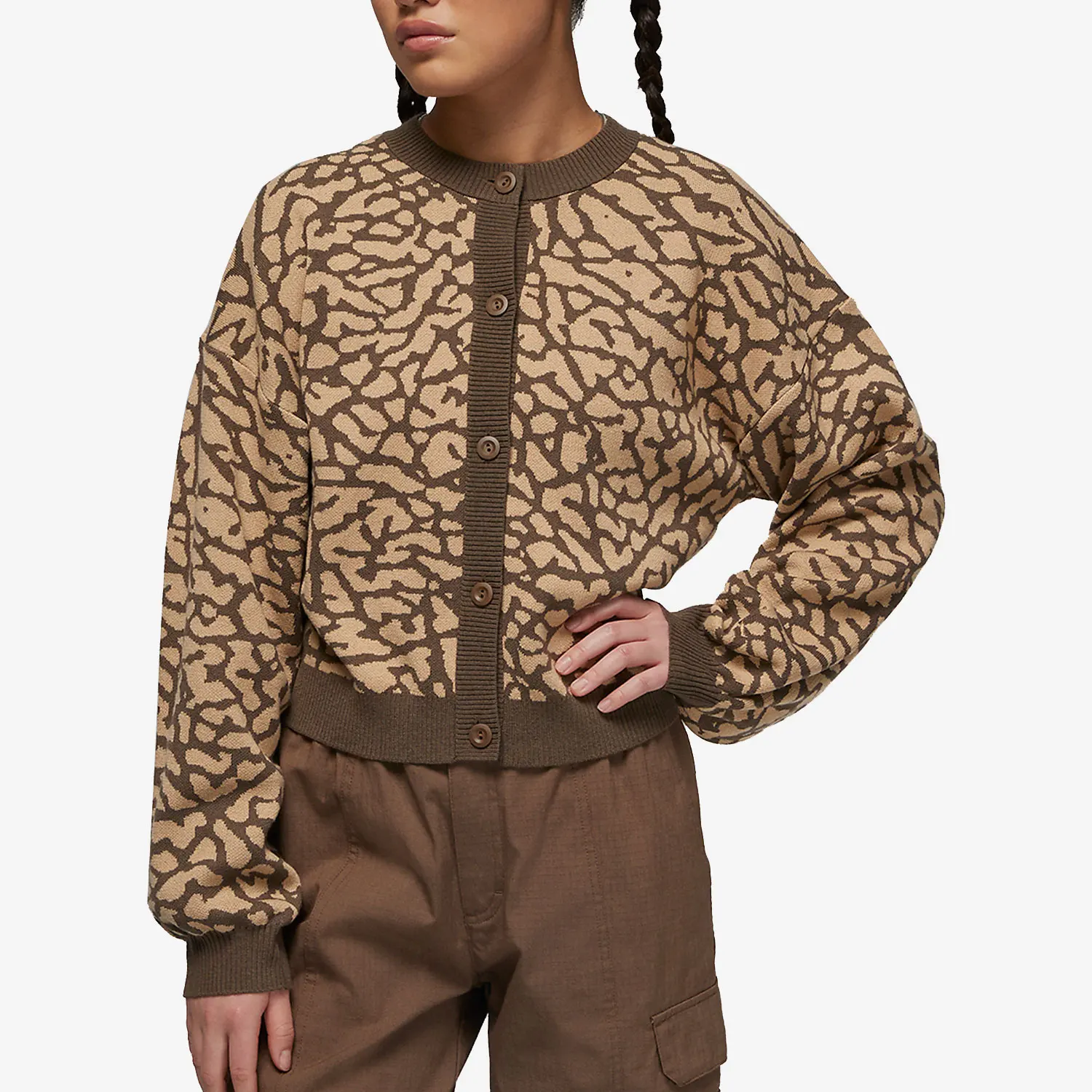 

Оригинальная женская повседневная спортивная трикотажная куртка Nike Jordan DX0449-274