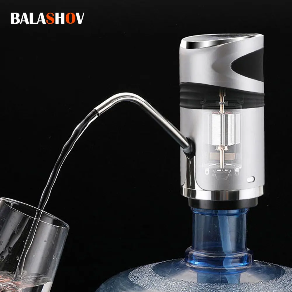 Wireless Automatic Electric Water Pump USB Charging Button Dispenser Gallon Bottle Drinking Switch for Water Pumping Device