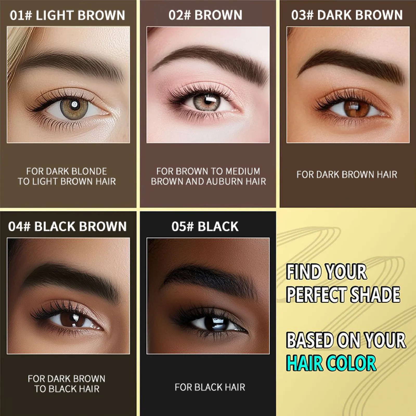 O'CHEAL Styling Gel per sopracciglia 3D Feathery Wild Brow Wax Double-end Impermeabile Sculpt Sapone Matita per sopracciglia Trucco per occhi Cosmetici