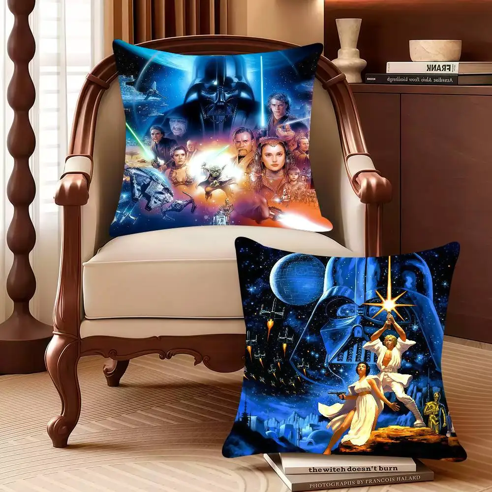 

MINISO S-Star Movie W-Wars Pillow Case Decor Protective Covers Comfortable soft for Sofa Living Room Home office