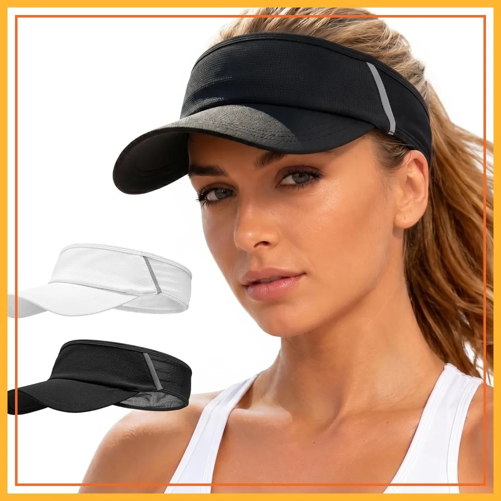 

Sun Visor Hat UV Protection Lightweight Foldable Summer Sports Running Tennis Golf Pickleball
