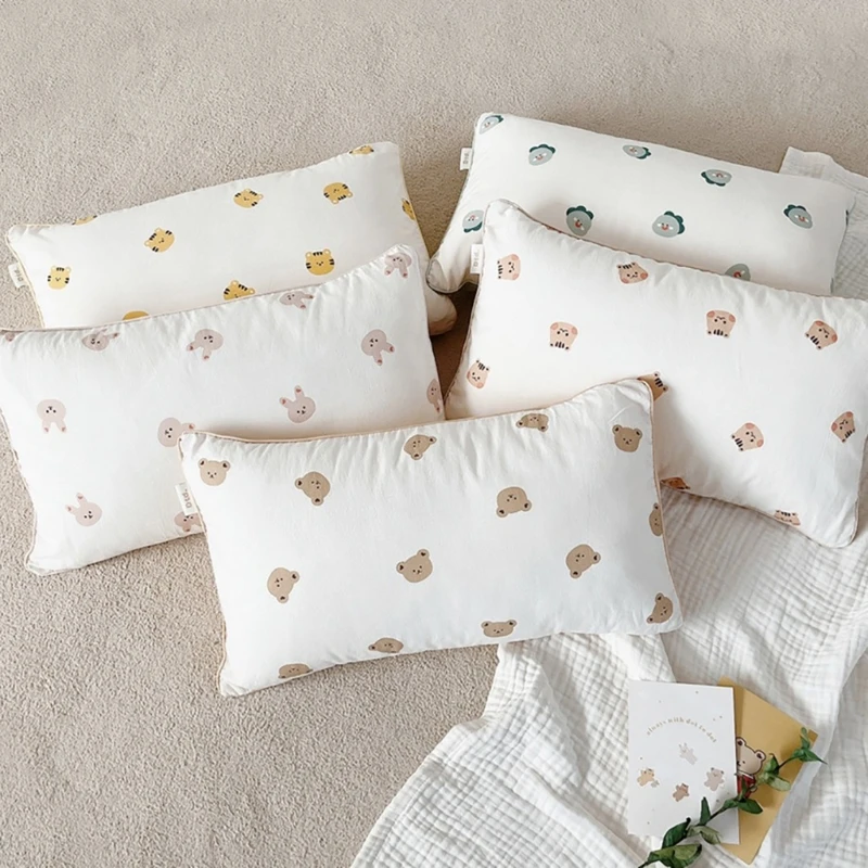 Cotton Pillow Case Pillow Cover for Newborns Breathable Pillowcase Baby Supply