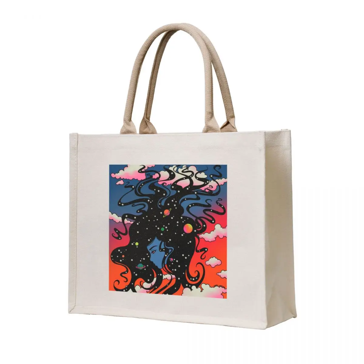 

You’ve got the universe reclining in your hair Tote Bag Handbags women cute pouch bag hand bag