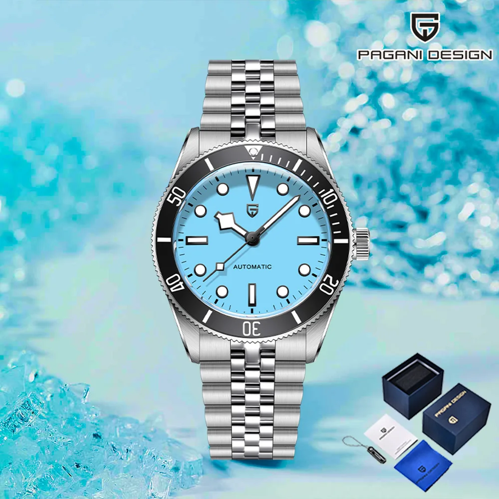 2025 تصميم باجاني أحدث ساعة رجالي BB58 سوار فاخر ساعة أوتوماتيكية للرجال NH35A ساعة ميكانيكية الياقوت 10BAR صندوق هدايا #1
