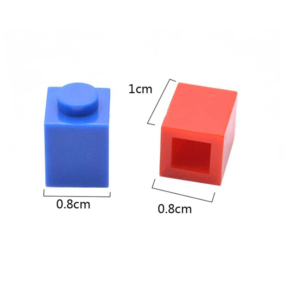 100pcs MOC 1x1 Parts 3005 Brick Compatible Figures Bricks DIY Assmble Building Blocks Kid Puzzle Brain Toys Christmas Gifts image 2