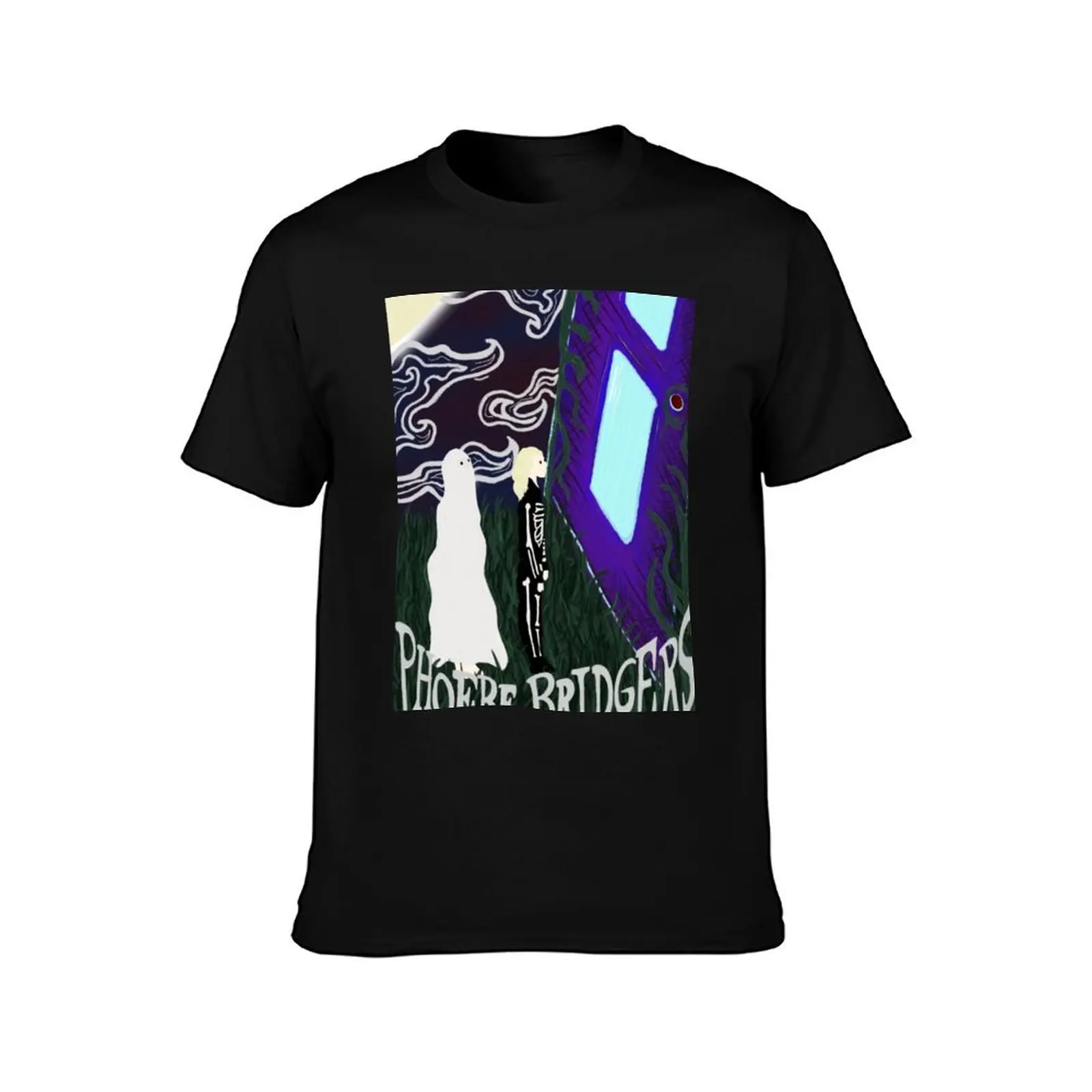 PHOEBE BRIDGERS ILLUSTRATION T-Shirt Comfortable Basic Crew Neck Tee