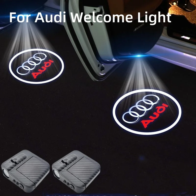 

Wireless Car Door Led Logo Laser Projector Light Ghost Shadow Light for Audi Sline Quattro A1 3 A5 A6 A7 A8 TT Q1 Q2 Q3 Q5 Q6 Q7
