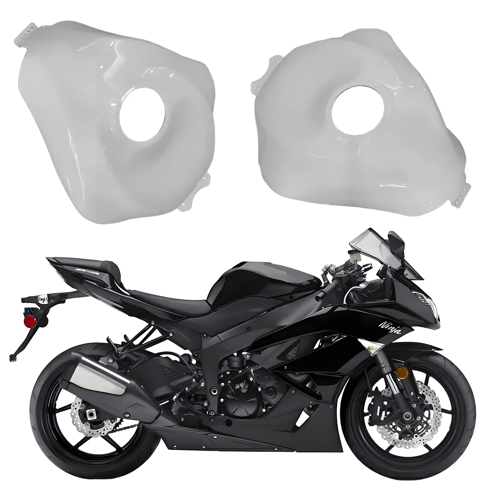 

ZX6R Motorcycle Accessories Tank Cover Panel Gas Fuel Protector Guard Fairing Fit For Kawasaki Ninja ZX-6R 636 ZX 6R 2009-2025