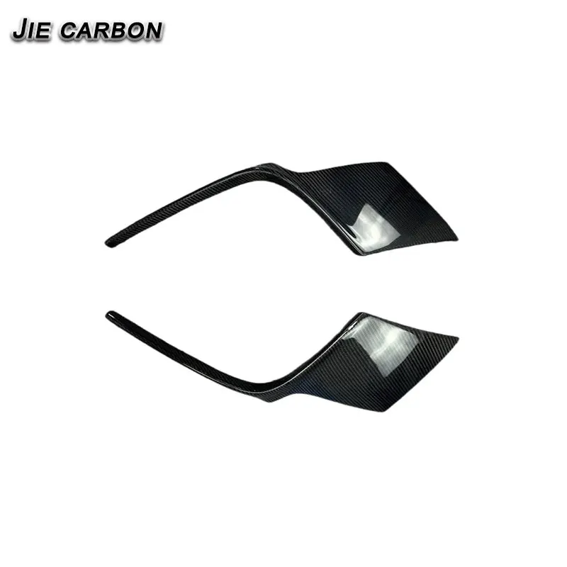 

For Porsche Carrera 911 992 Car Boot Exhaust Guard Plate Splitter Lid Body Kit 2019+ Carbon Fiber Rear Bumper Side Spoiler Cover