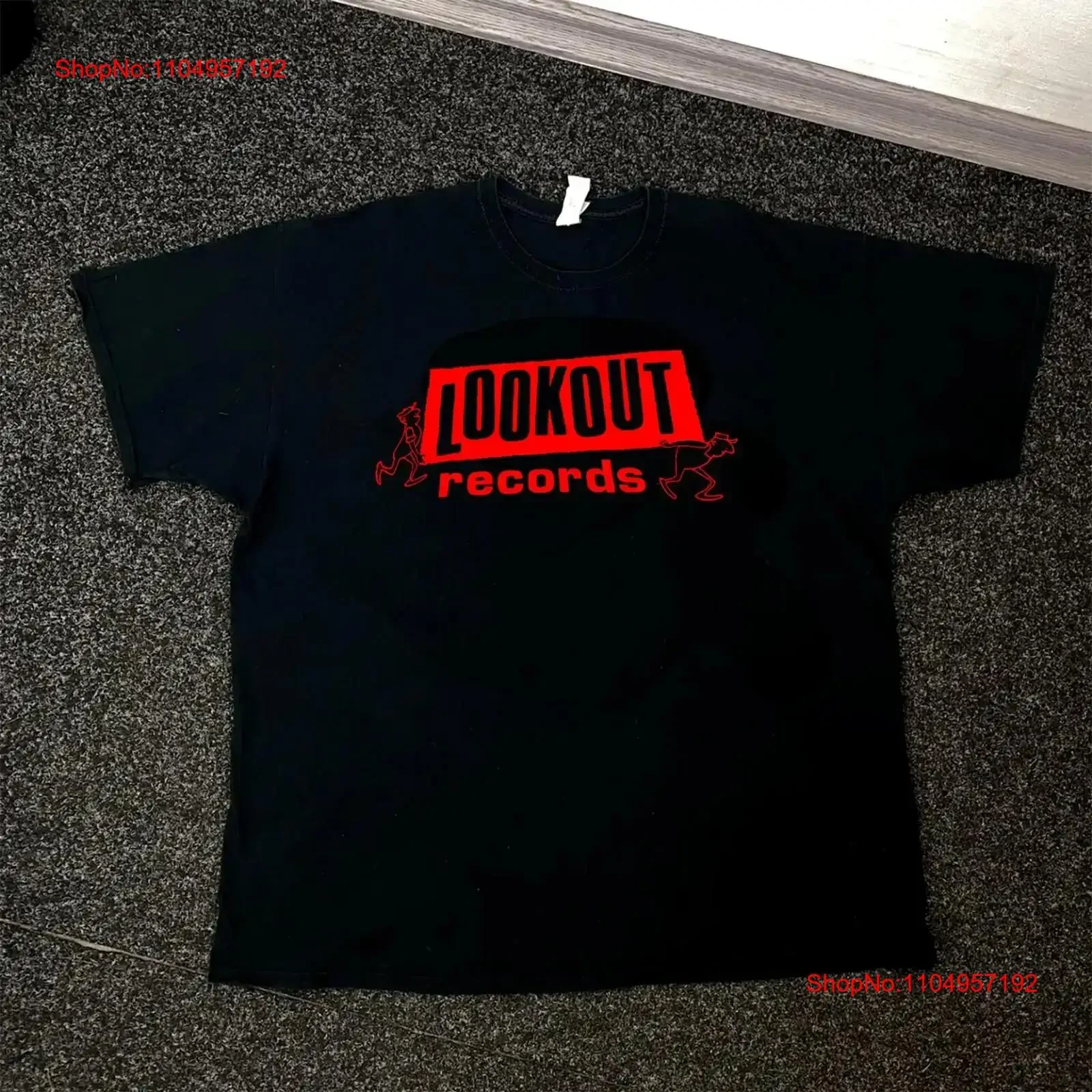 

Lookout Records Logo Music Punk Rock Heavy Cotton Black T shirt S 5XL vintage Washed Slightly Comfortable Stylish