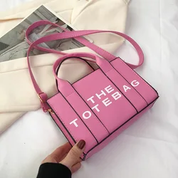 Luxury Square Tote Bag For Women Hand Bags 2024 Designer Fashionable PU Handbags Women's Shopping Crossbody Shoulder Bag