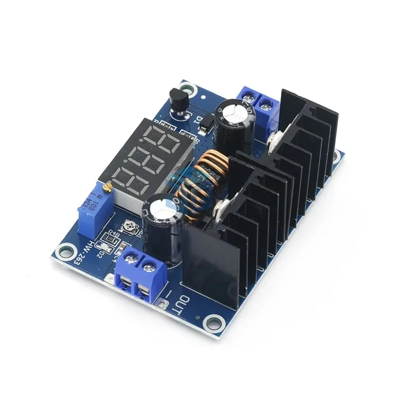 1PCS MH-ET LIVE LED Voltmeter PWM Adjustable 4-36V To 1.25-36V Step-Down Board Module XL4016 8A 200W DC-DC Power drop Module