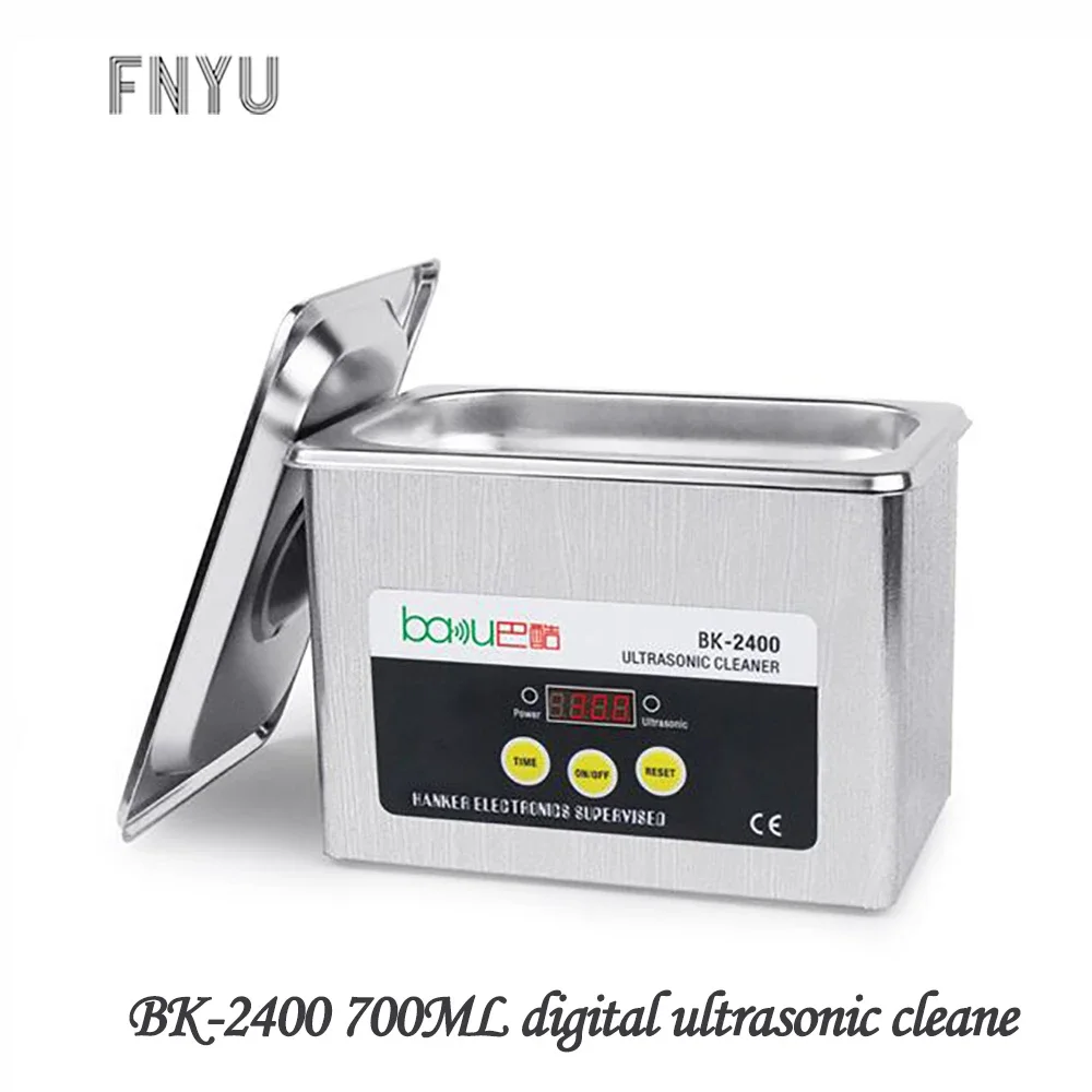 

BK-2400 700ML digital ultrasonic cleane AC110/220 Household PCB glasses jewelry watch belt ultrasonic cleaner Cleaning tools