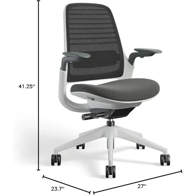 Chaises de Bureau Ergonomiques avec Roues, Idéales pour les Sols Durs, Idéal pour le Travail dans le canton