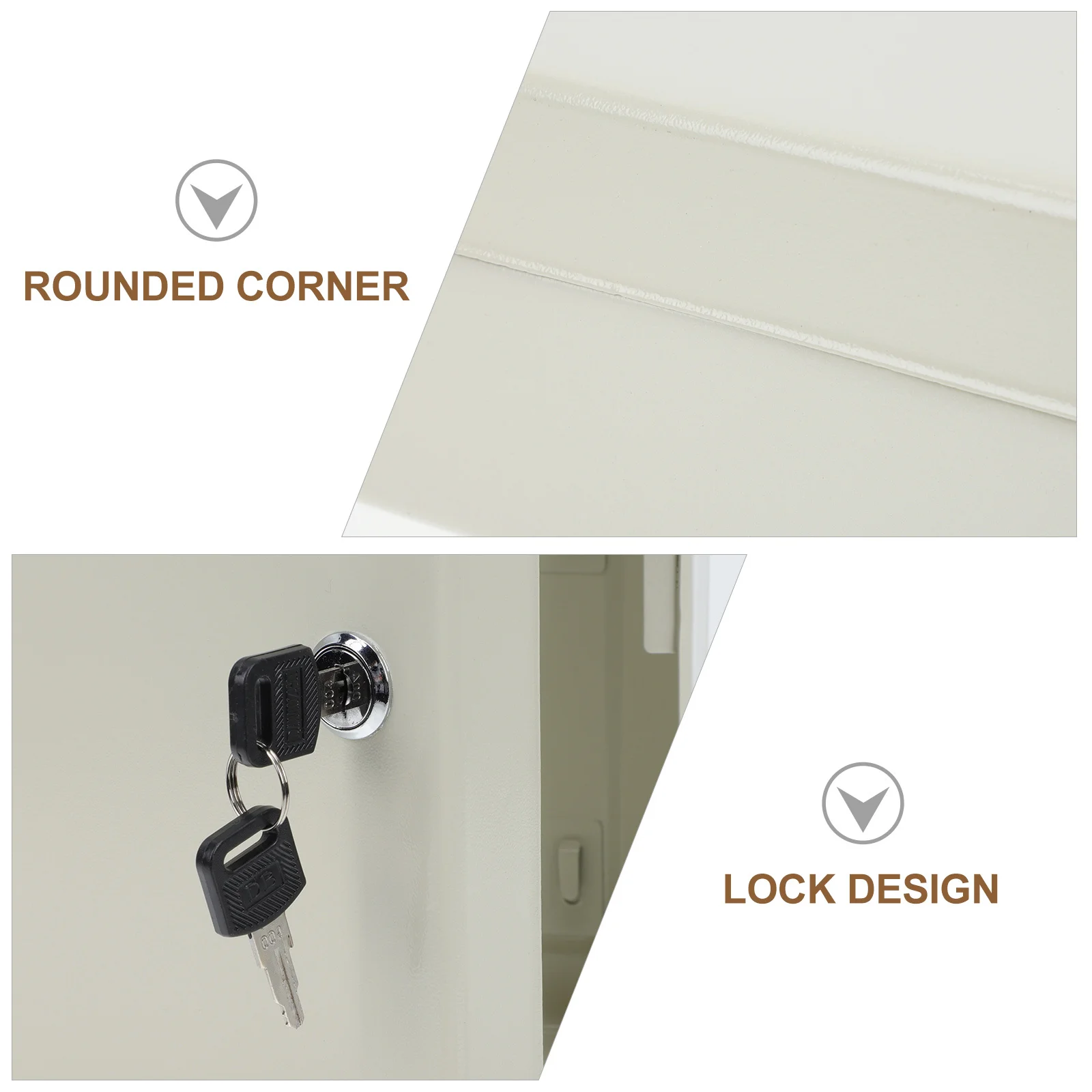 28 فتحة صندوق مفاتيح حديدي قابل للقفل لإدارة منظم تخزين الأمان المنزلي للسيارات الحقيقية #1