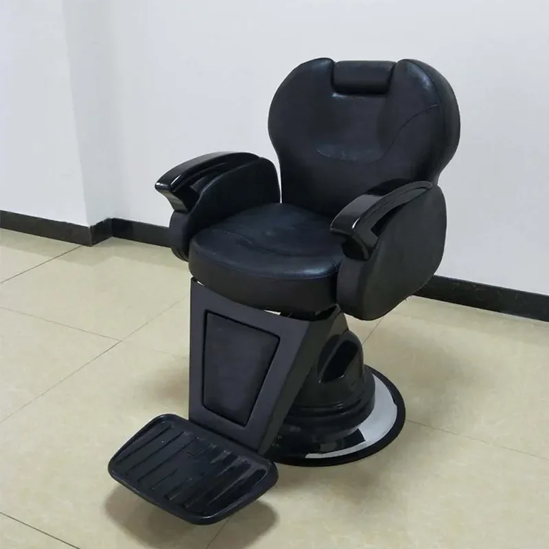 Manufacturer Salon Chair for Hair Cutting Shaving Perm Dyeing Reclining Barber Chair Retro Oil Head Styling Seat