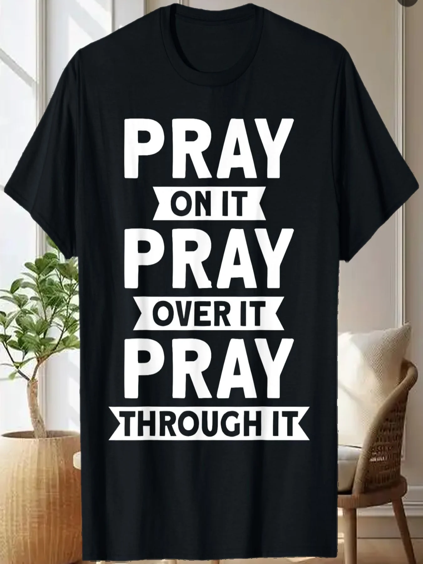 

Христианская футболка Pray On It Pray Over It Pray Through It