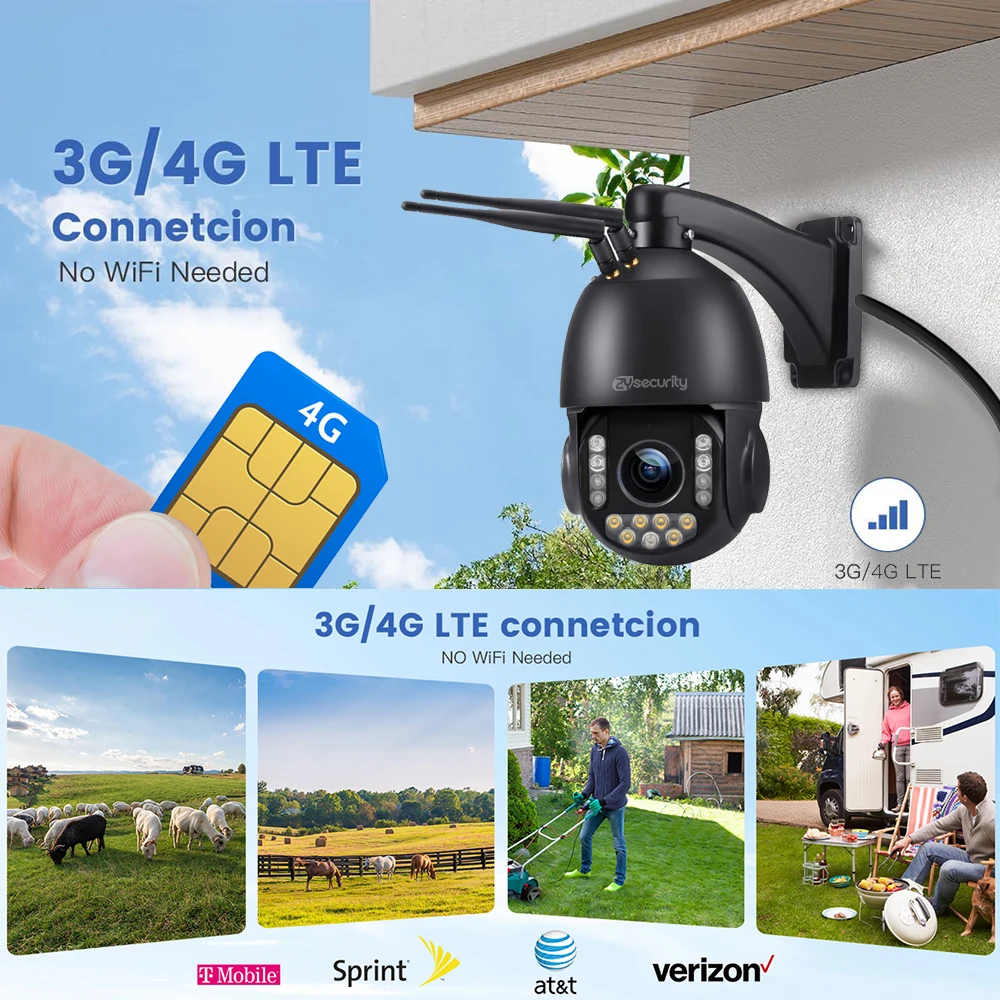 Imagem -02 - Câmera de Segurança ip ao ar Livre 4k 8mp Wifi Zoom 30x Ptz Humano Carro Rastreamento Automático Velocidade Dome Vigilância Cartão Sim Wifi 4g