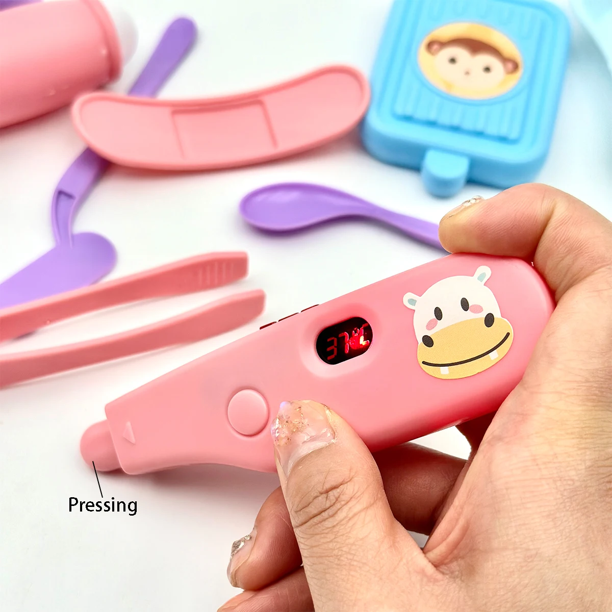 عشوائي 11 قطعة الأطفال تعلم لعب الأدوار التعليمية مجموعة البلاستيك للأطفال التظاهر اللعب لعبة طبيب المنزل