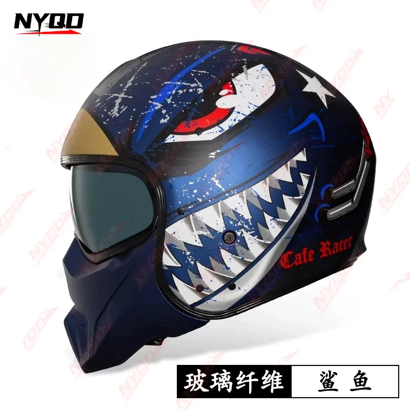 Casco Moto Modulare Retrò in F - Carbon Fiber Lightweight Motorcycle Helmet recensione e prezzo