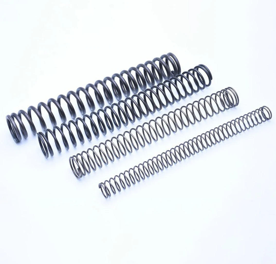 Resorte de compresión tipo Y de acero 65MN 0,3 0,4 0,5 0,6 0,7 0,8 0,9 1 1,2 1,4 1,5mm diámetro del cable * 3-28mm diámetro exterior * 305mm de longitud