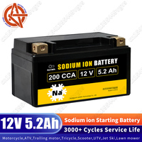 New 12V 5.2Ah Sodium ion Battery Pack Grade A Electric Motorcycle Starter Scooter SiB Na ion Cell For ATV UTV Jet Ski Snowmobile