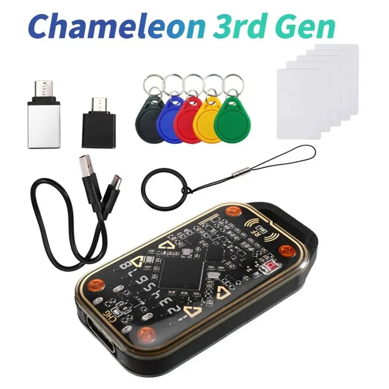 [NEW A09R!】 Chameleon Ultra V3.0 125K 13.56M RFID Smart Card Emulator ID IC Tag Copyer Read Reader Writer+ 10PCS UID CUID Ke