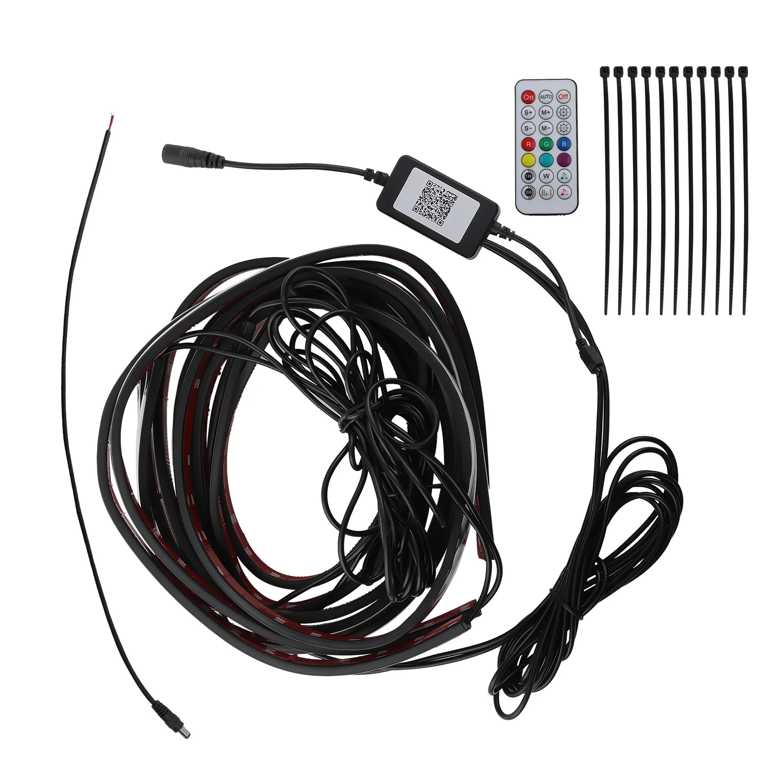 

Car Underglow Lights for Cars Trucks Boats APP and Remote Control Waterproof Led Light Kit Auto Decoration 2*60cm+1*120cm 6Pcs