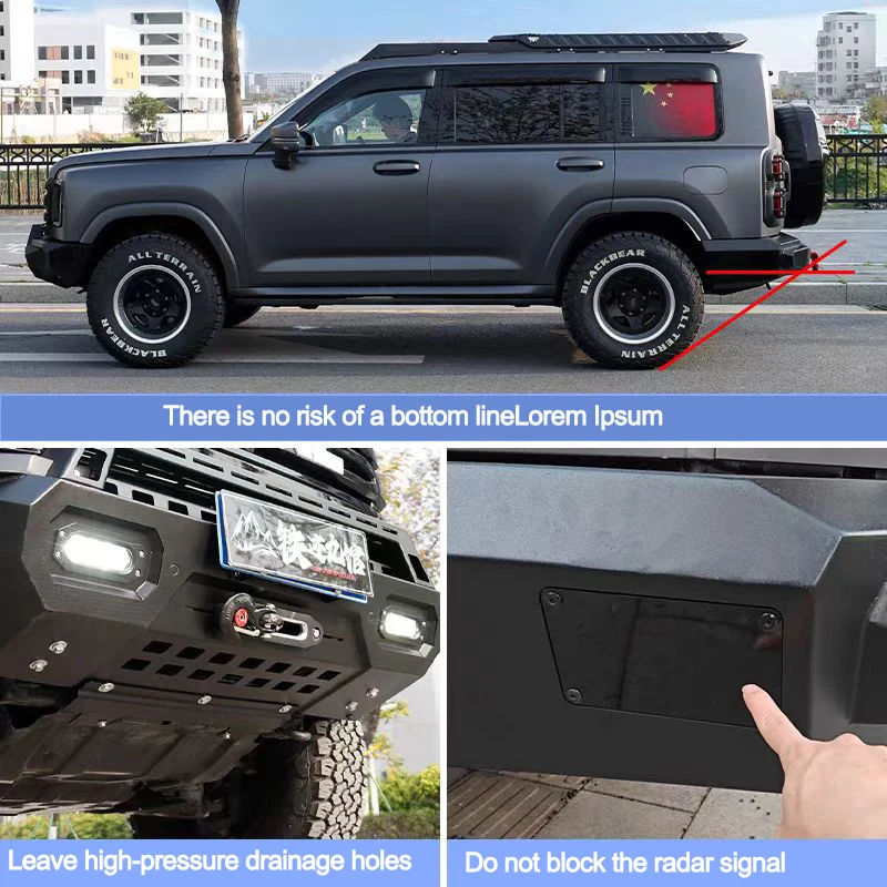 ل GWM Haval H9 2024 2025 + ملحقات تعديل المصد ملحقات الحماية الخارجية للسيارات #4