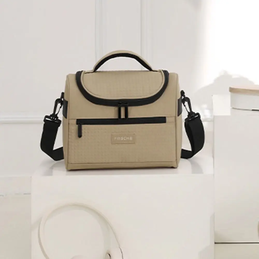 Practical Zipper Handle Lunch Box Durable Large Capacity Insulated Lunch Bag Sturdy Waterproof Tote Food Container Picnic