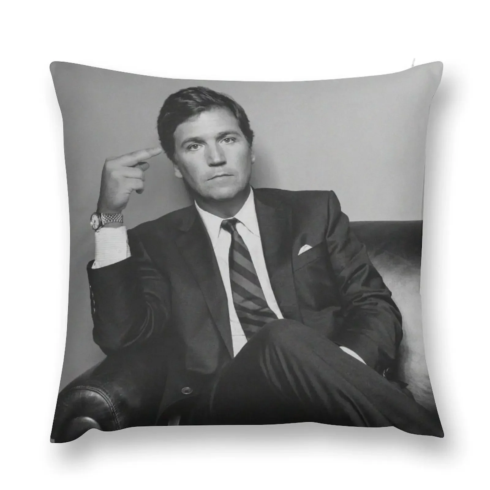 Tucker Carlson Middle Finger Throw Pillow pillowcases for sofa cushions Cushions Home Decor pillow