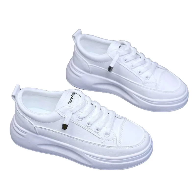 Białe buty Damskie trampki Platforma Feminino Tenis Sport Dziewczęta Szybkie trendy w modzie Wygodne damskie tenisówki Oryginał