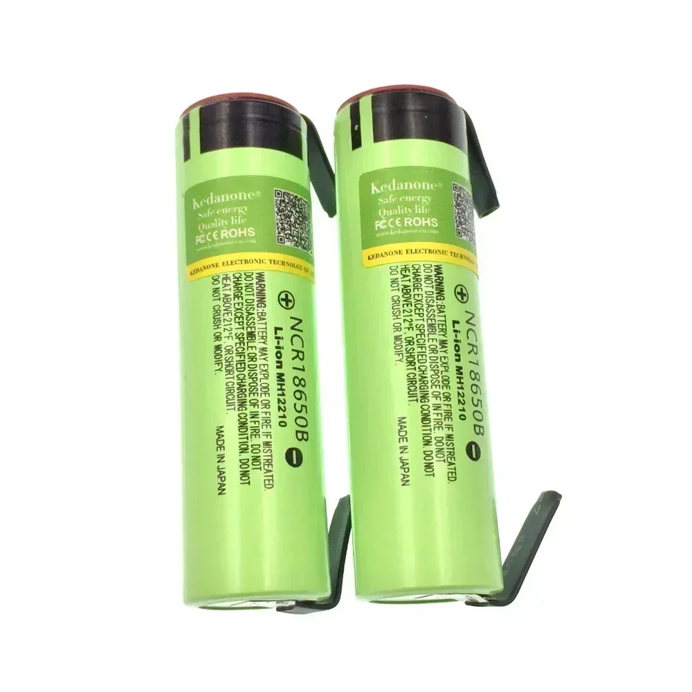 NEW  original NCR18650B 3.7V 3400mAh 18650 rechargeable lithium battery is suitable for Panasonic flashlight + DIY nickel film