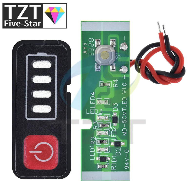 For Makita Lithium Battery Display 5S 18V 21V Electric Drill Screwdriver Battery Capacity Indicator LED Display 18650 Batteries