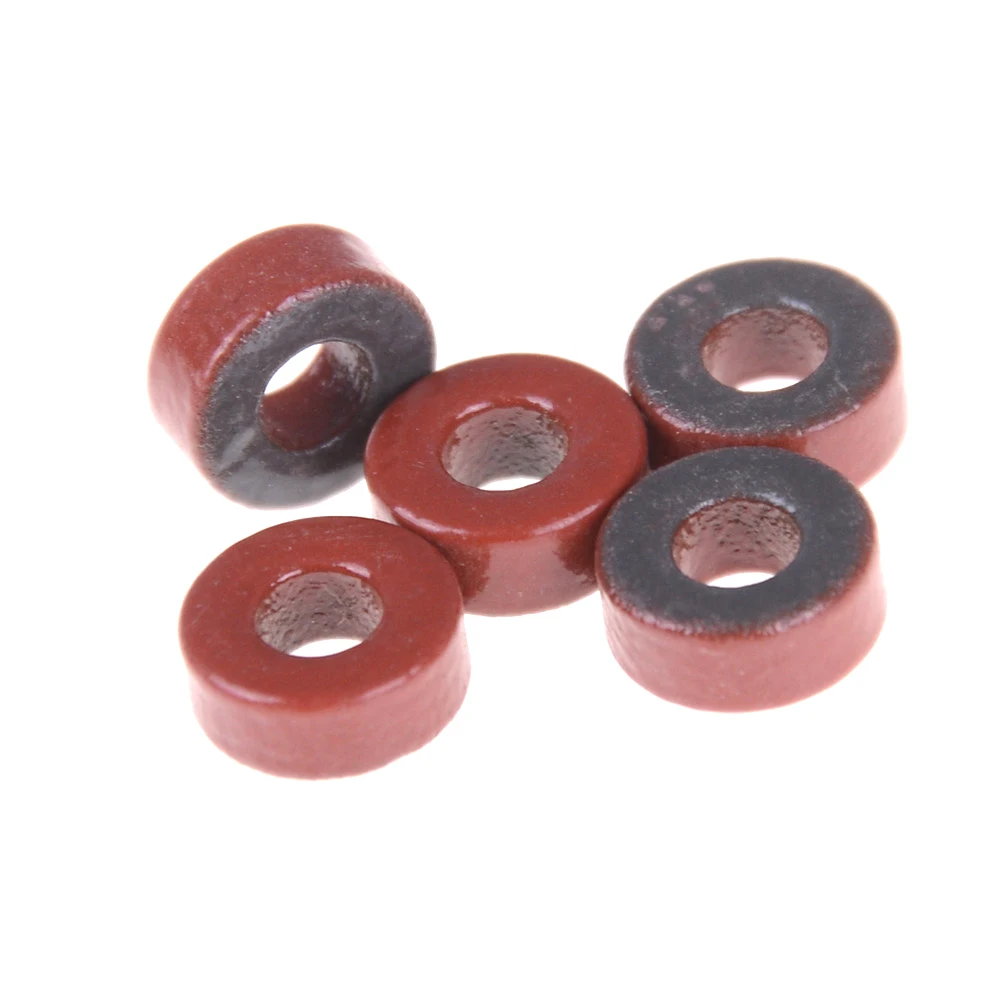 5pcs T30-2 High-frequency RF Iron Powder Core, Red And Gray Ring