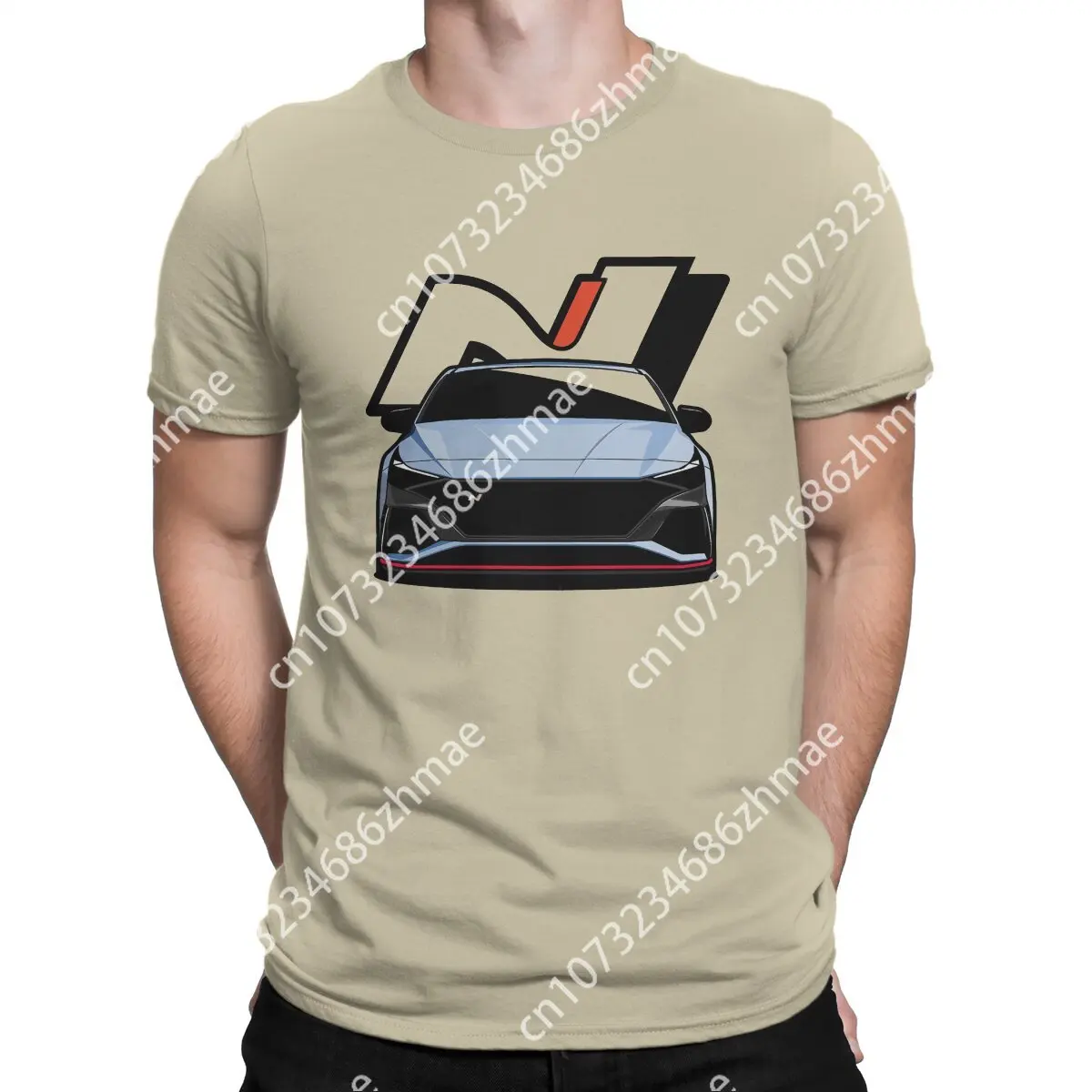 N Performance T Shirt for Men Cotton Funny T-Shirt Round Collar Hyundai N Tee Shirt Short Sleeve Clothes Gift Idea