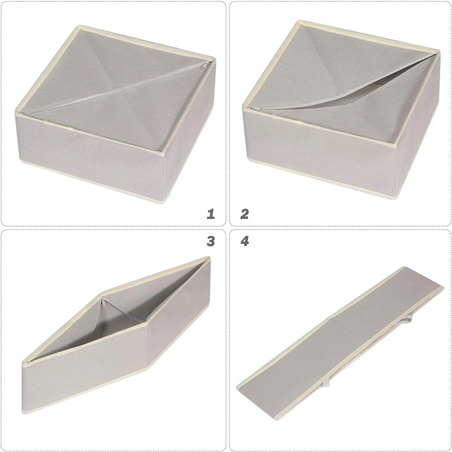 

Diommell Foldable Cloth Storage Box Closet Dresser Drawer Organizer Fabric Baskets Bins Containers Divider For Clothes