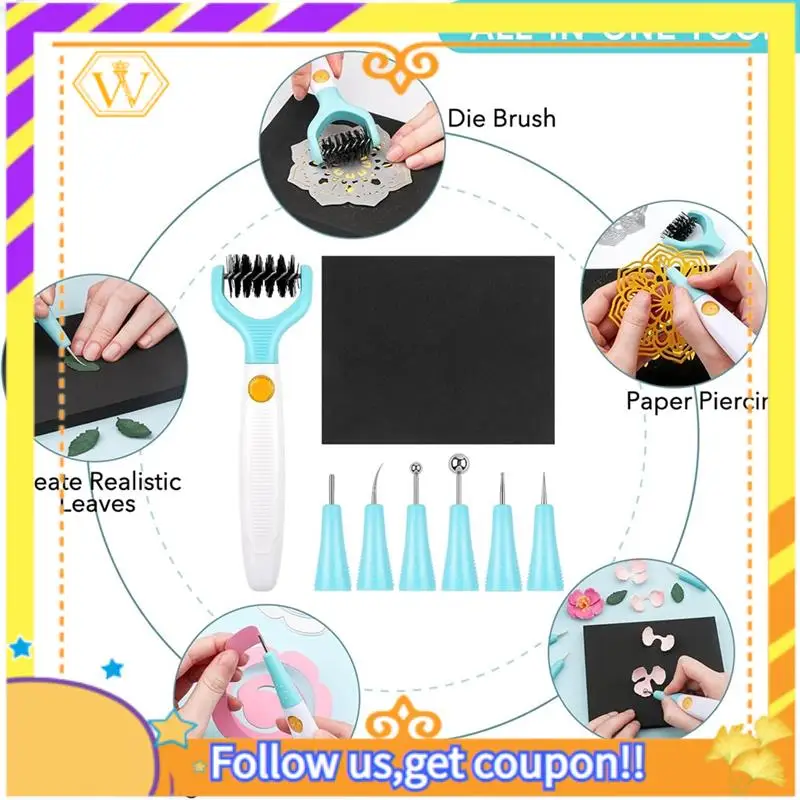 Latest-Paper Sculpting Tool Kit & Die Brush For Card Making Paper Blossom Tools For Creating Dimensional Flowers