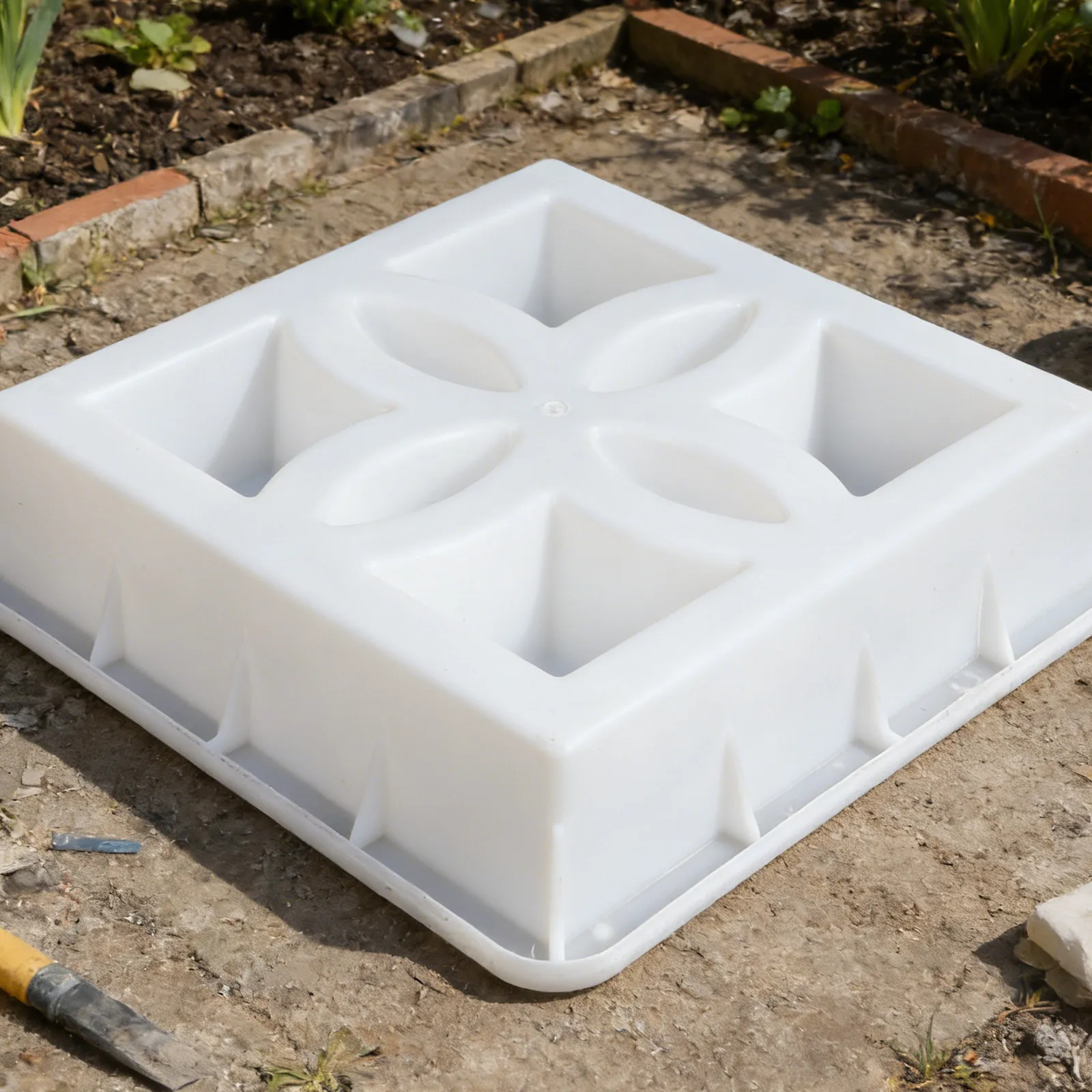 Heavy Duty Hollow Brick Mold Silicone for Concrete Pavers DIY Garden Pathway Stepping Stones Outdoor Landscaping Decoration