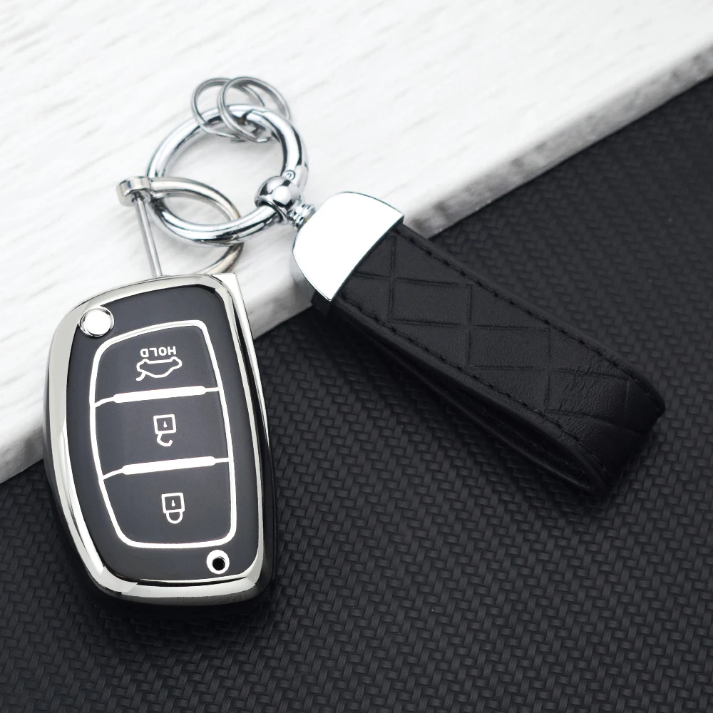 Auto Smart Remote Fobs Cover for Hyundai Ix35 I40 I20 I10 Tucson Elantra Creta Sonata Ioniq Accent Creata TPU Car Key Case