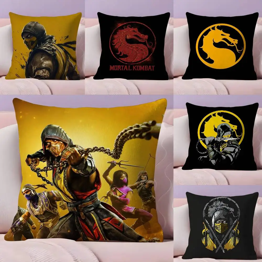 

Game M-Mortal Kombat Pillow Case Ultra Soft Skin Friendly Fabric Cloud Like Comfort & Concealed Zipper