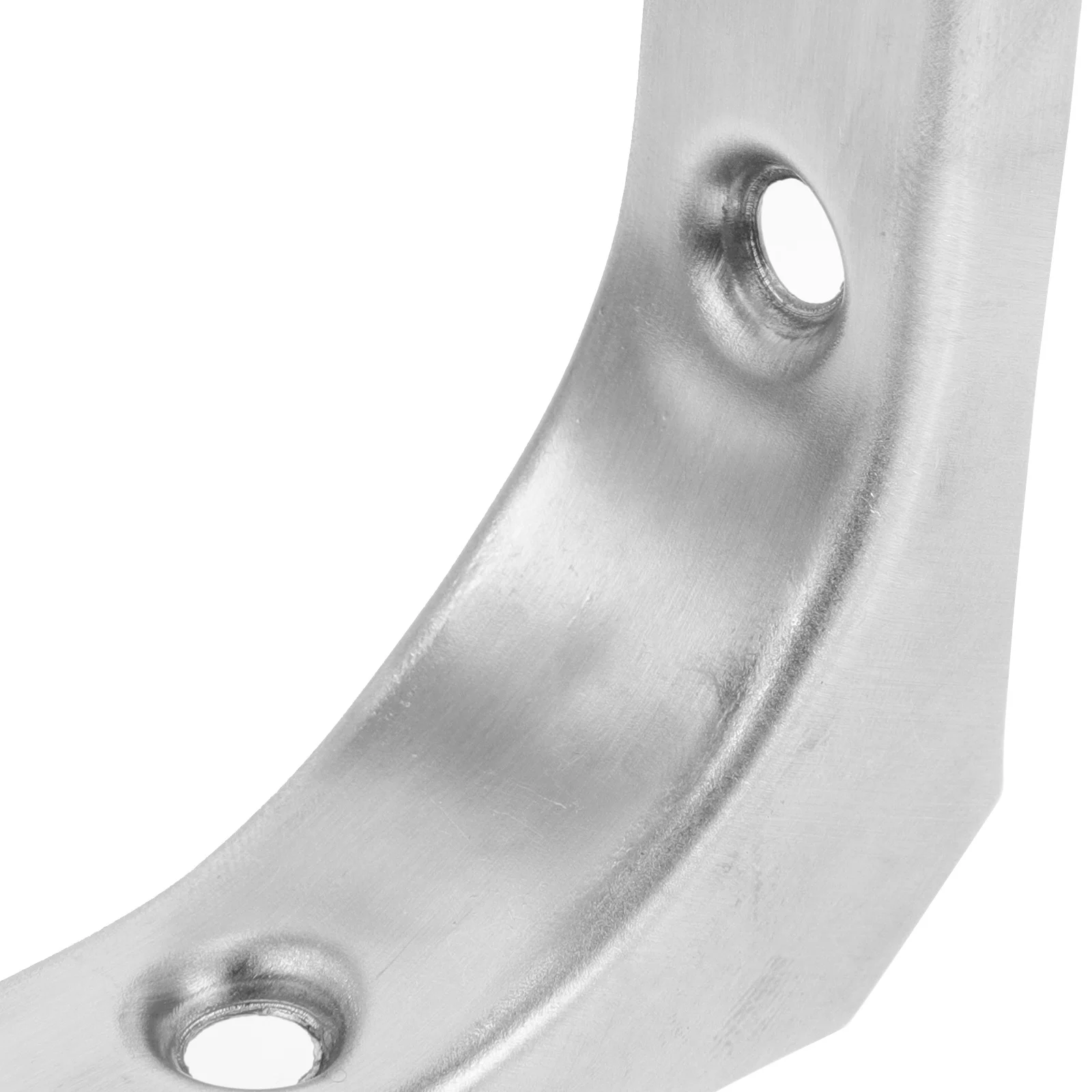 4Pcs Heavy Duty Stainless Steel Triangle Shelf Brackets Curved Design Multifunctional Wall Mounted Floating Shelves Home Office