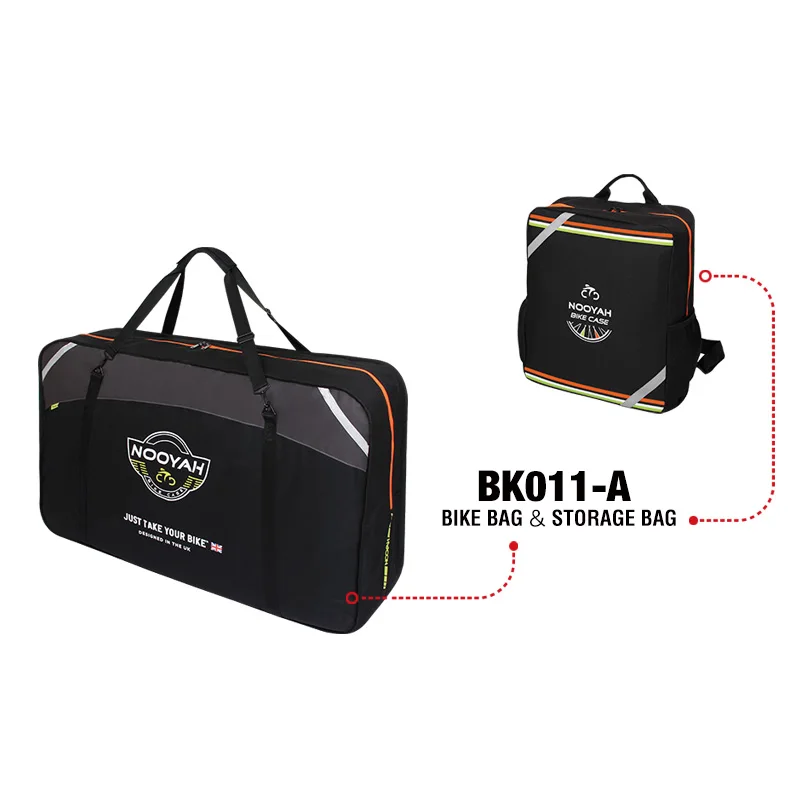 NOOYAH 自転車輸送バッグ 自転車旅行バッグ MTB ロードバイク 保護
