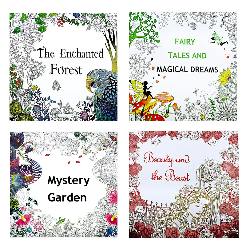 Imagem -01 - English The Secret Garden Descompressão Pintura à Mão para Crianças Livro de Desenho Colorir Arte Estudante Papelaria Escolar 25cm english the secret garden descompressao pintura a mao para criancas livro de desenho colorir arte estudante papelaria escolar 25cm 01