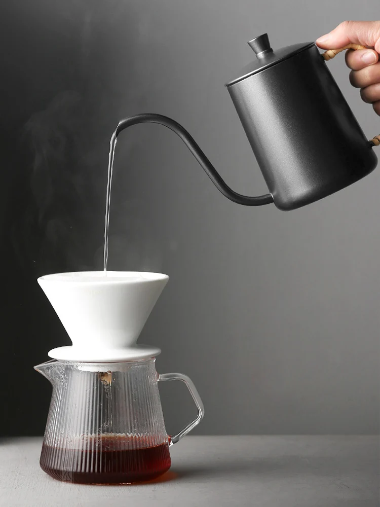 Hand Wash Pot Hand Made Coffee Maker Hanging Ear Narrow-Mouth Pot Stainless Steel Filter Hanging Coffee Hand Coffee