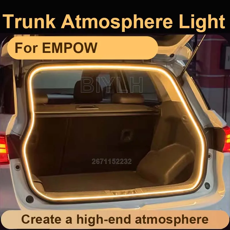 Customized Car Trunk Light For Trumpchi EMPOW Car LED Atmosphere Light Tail Box Brightening Lighting Auto Interior Accessories