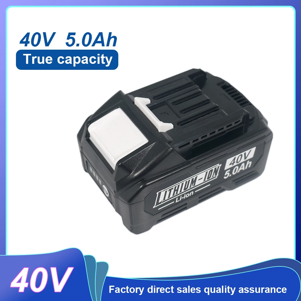 

For Makita 40V lithium-ion battery, the large-capacity XGT 21700, 5.0Ah, perfectly compatible with BL4025, BL4040, BL4050