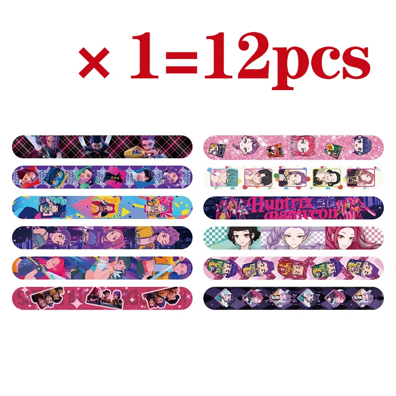 12/24/36 قطعة Kpop شيطان الصيادين صفعة أساور هدايا الحفلات أساور المفاجئة هدايا حفلات أعياد الميلاد الديكور توريد هدايا عيد الميلاد #1